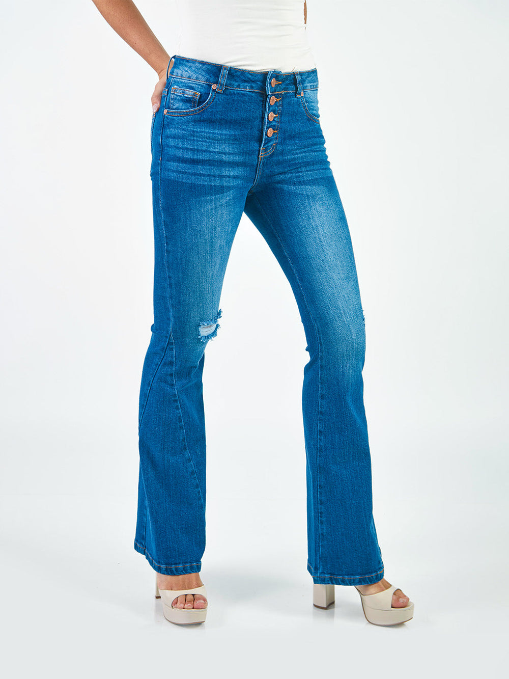 Pantalones Flare Jp00566Tym