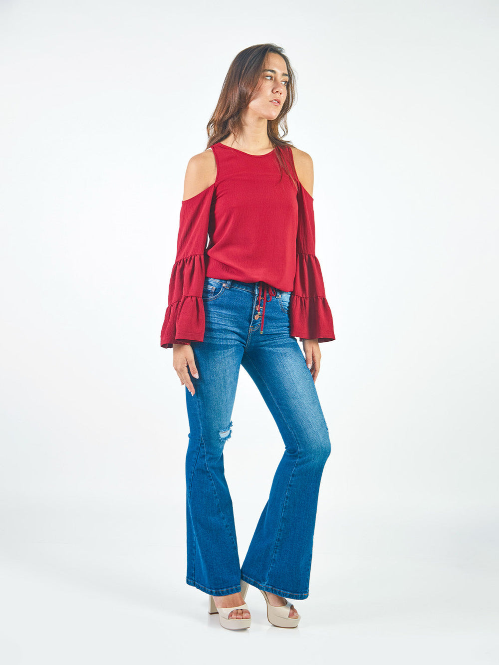 KENYA - PANTALÓN DENIM FLARE