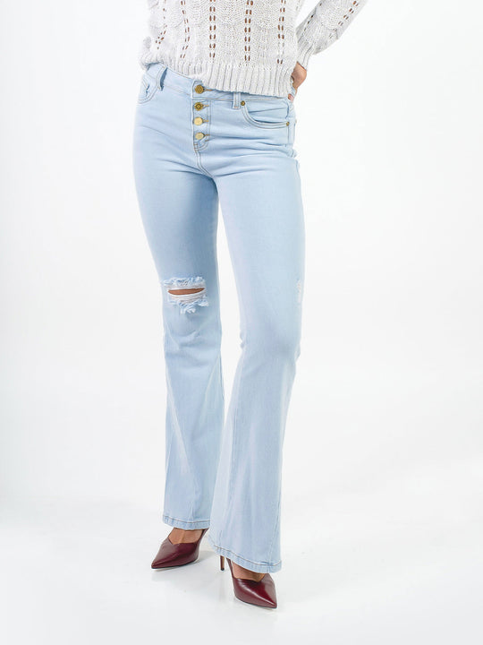 KENYA - PANTALÓN DENIM FLARE