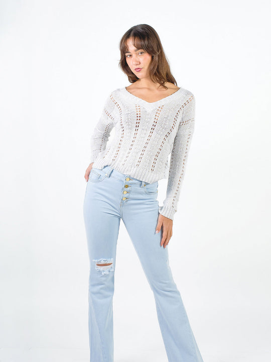 KENYA - PANTALÓN DENIM FLARE