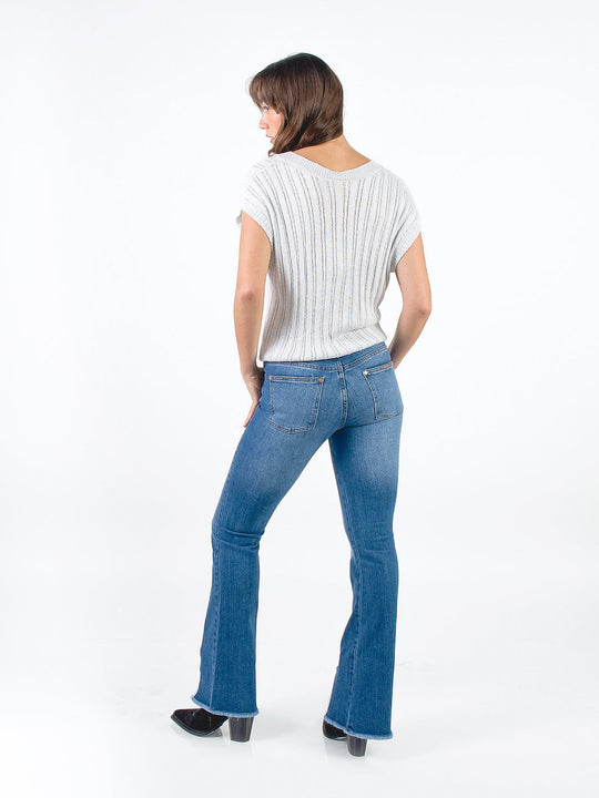 ELENA - PANTALÓN DENIM FLARE