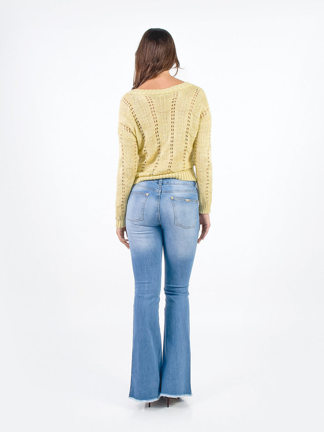 ELENA - PANTALÓN DENIM FLARE