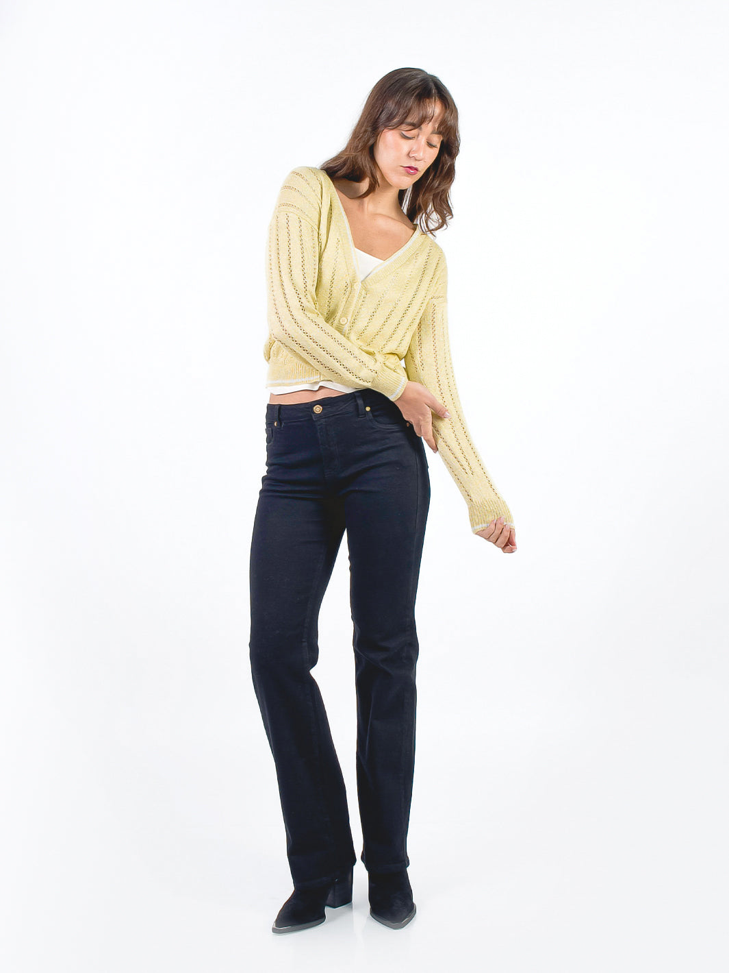 GEORGINA - PANTALÓN DENIM CORTE RECTO