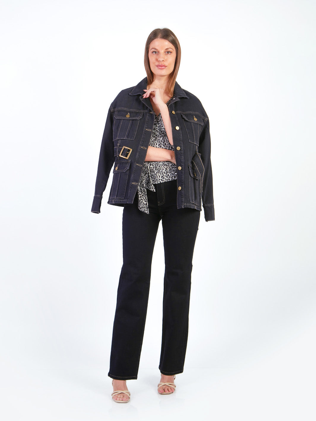 GEORGINA – STRAIGHT-LEG DENIM PANTS