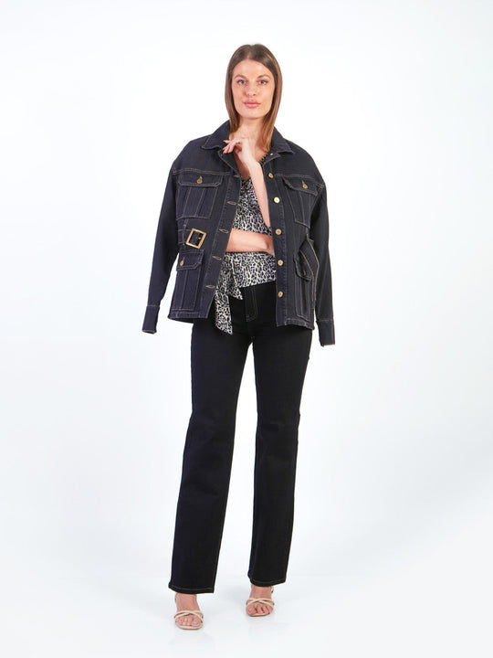 GEORGINA – STRAIGHT-LEG DENIM PANTS