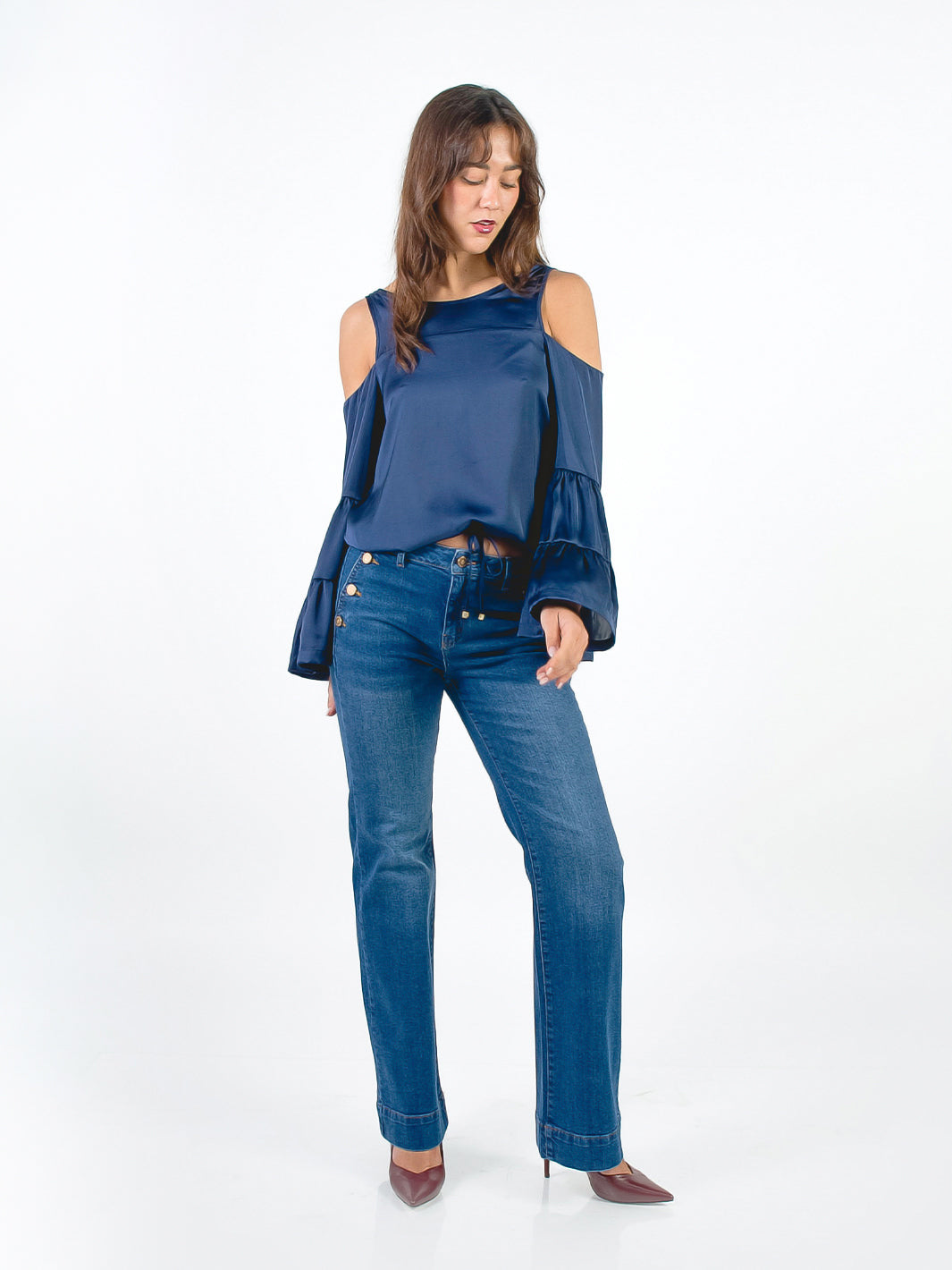 BIANCA - PANTALÓN DENIM FLARE