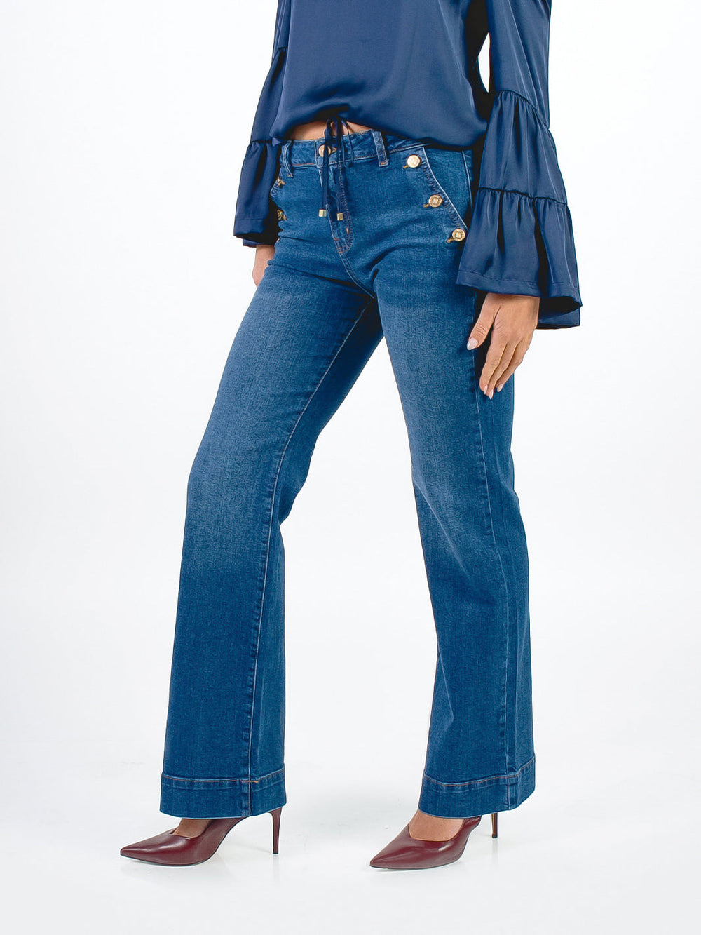 BIANCA - PANTALÓN DENIM FLARE