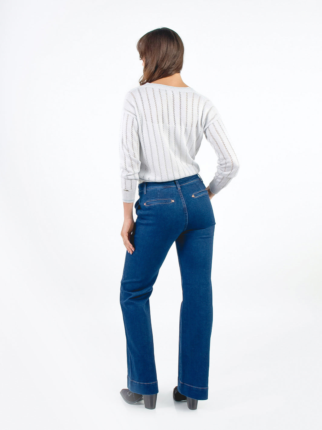 GLORIA - PANTALÓN DENIM FLARE