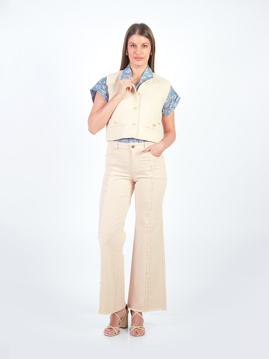 Pantalones Semi Palazo Jp00574Smc
