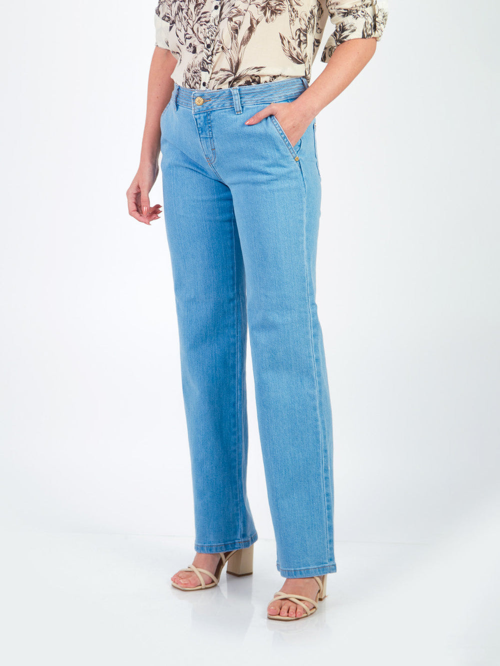 HILLARY – STRAIGHT-LEG DENIM PANTS