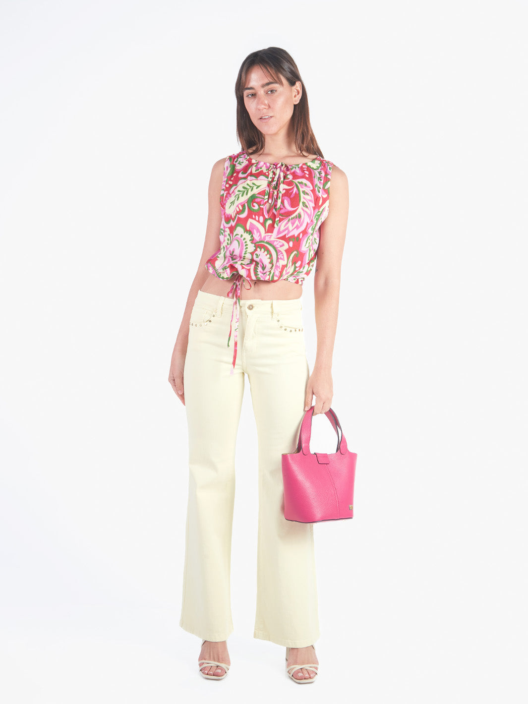 HELENA - PANTALÓN DENIM PALAZZO