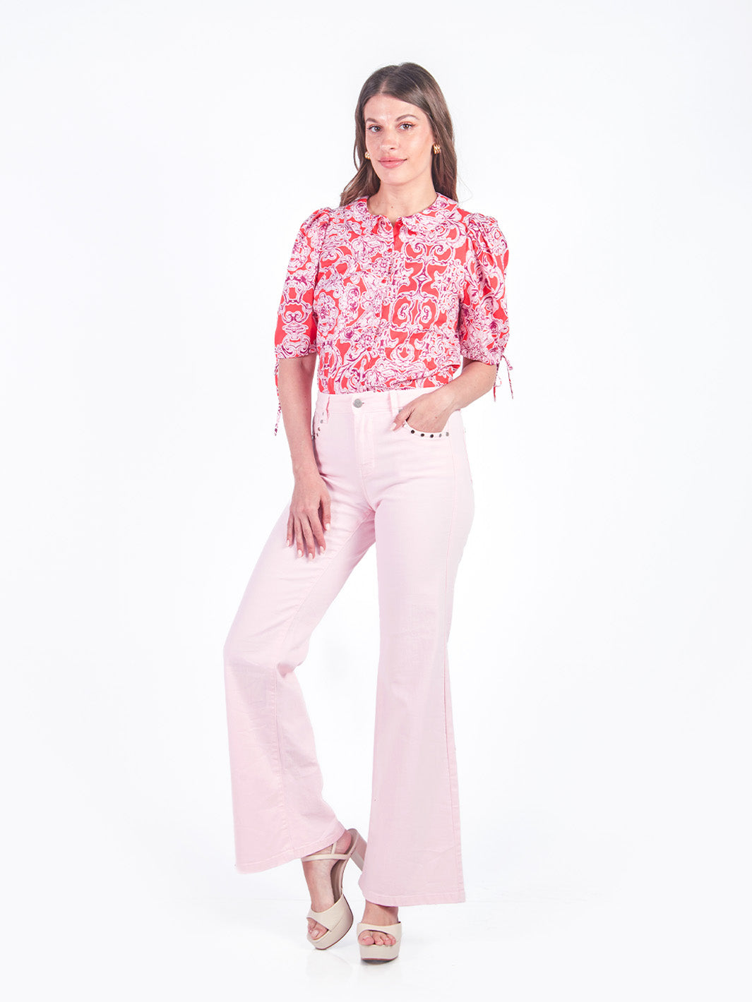 HELENA - PANTALÓN DENIM PALAZZO
