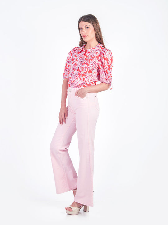 HELENA - PANTALÓN DENIM PALAZZO