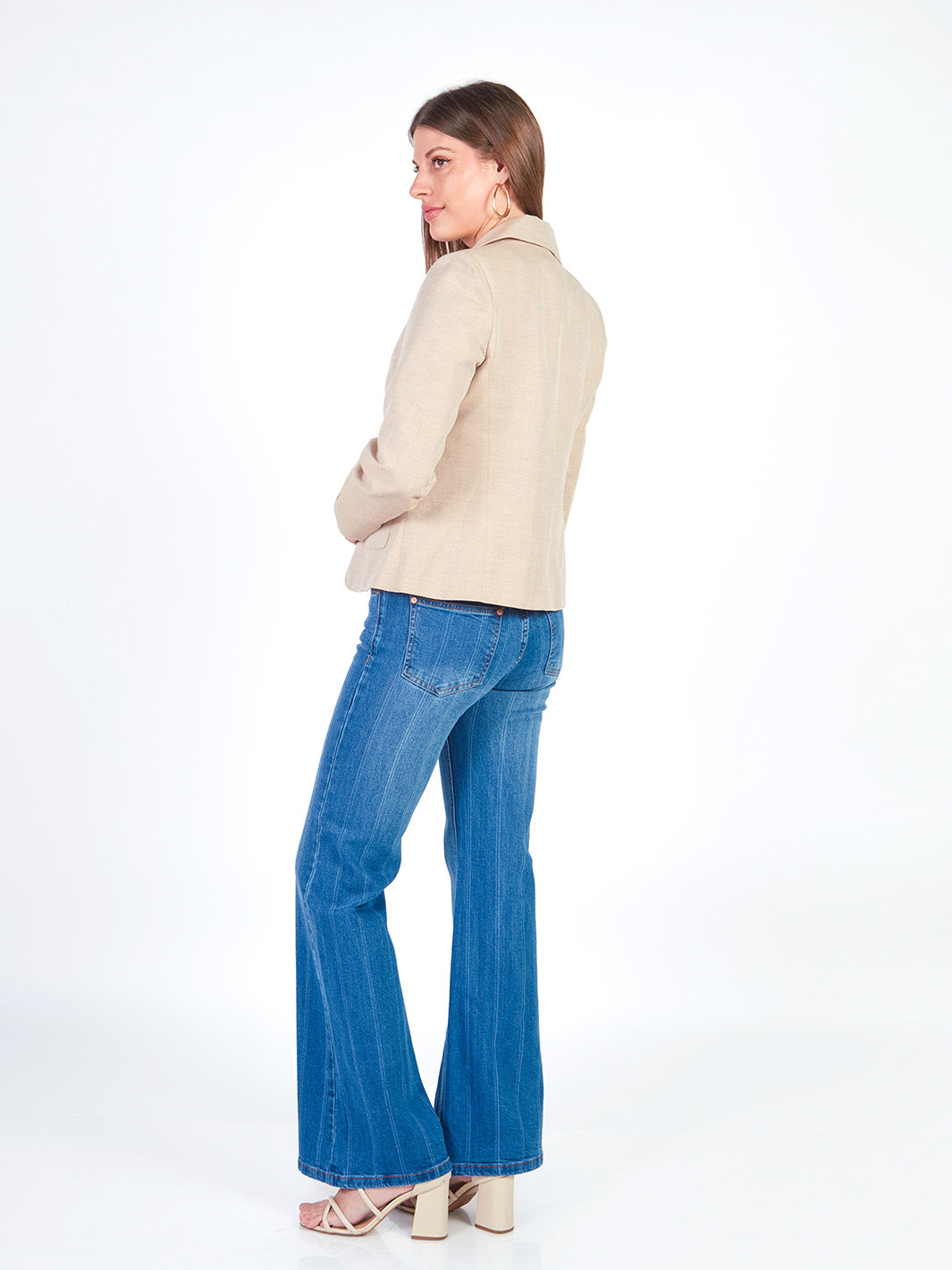 LARA - PANTALÓN DENIM PALAZZO