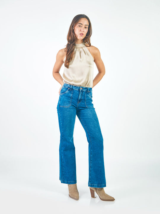 Pantalones Flare Jp90564Smc