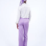 MAYRA - PANTALÓN CORTE RECTO LILA