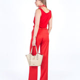 MAYRA - PANTALÓN CORTE RECTO ROJO