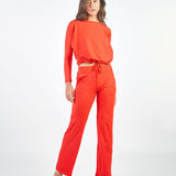 DIDI - PANTALÓN CORTE RECTO ROJO