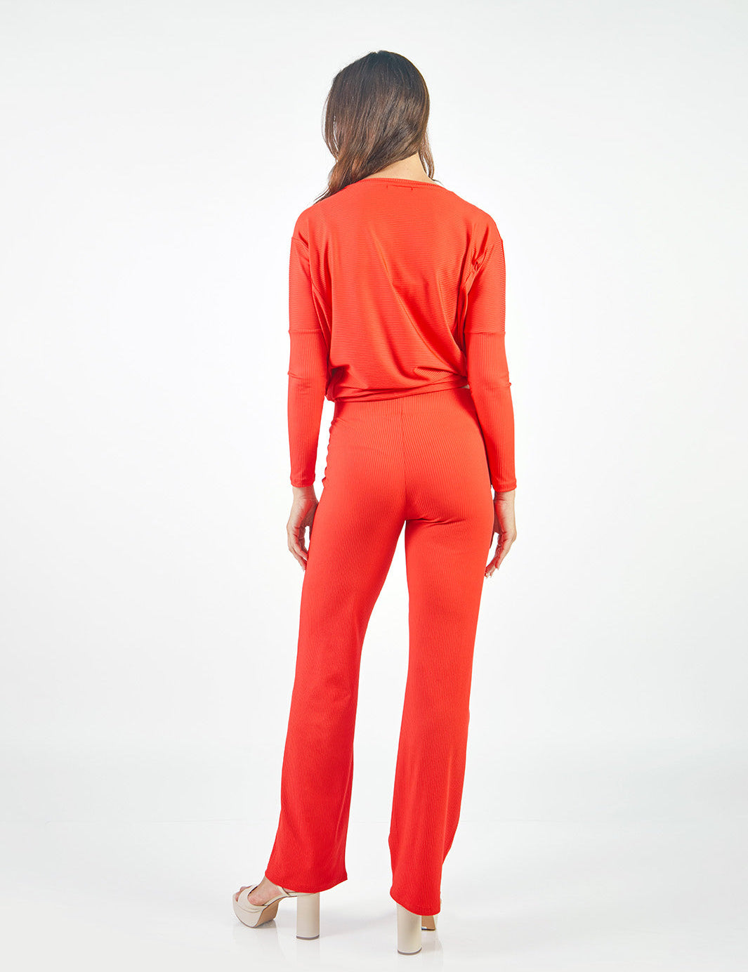 DIDI - PANTALÓN CORTE RECTO ROJO