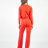 DIDI - PANTALÓN CORTE RECTO ROJO