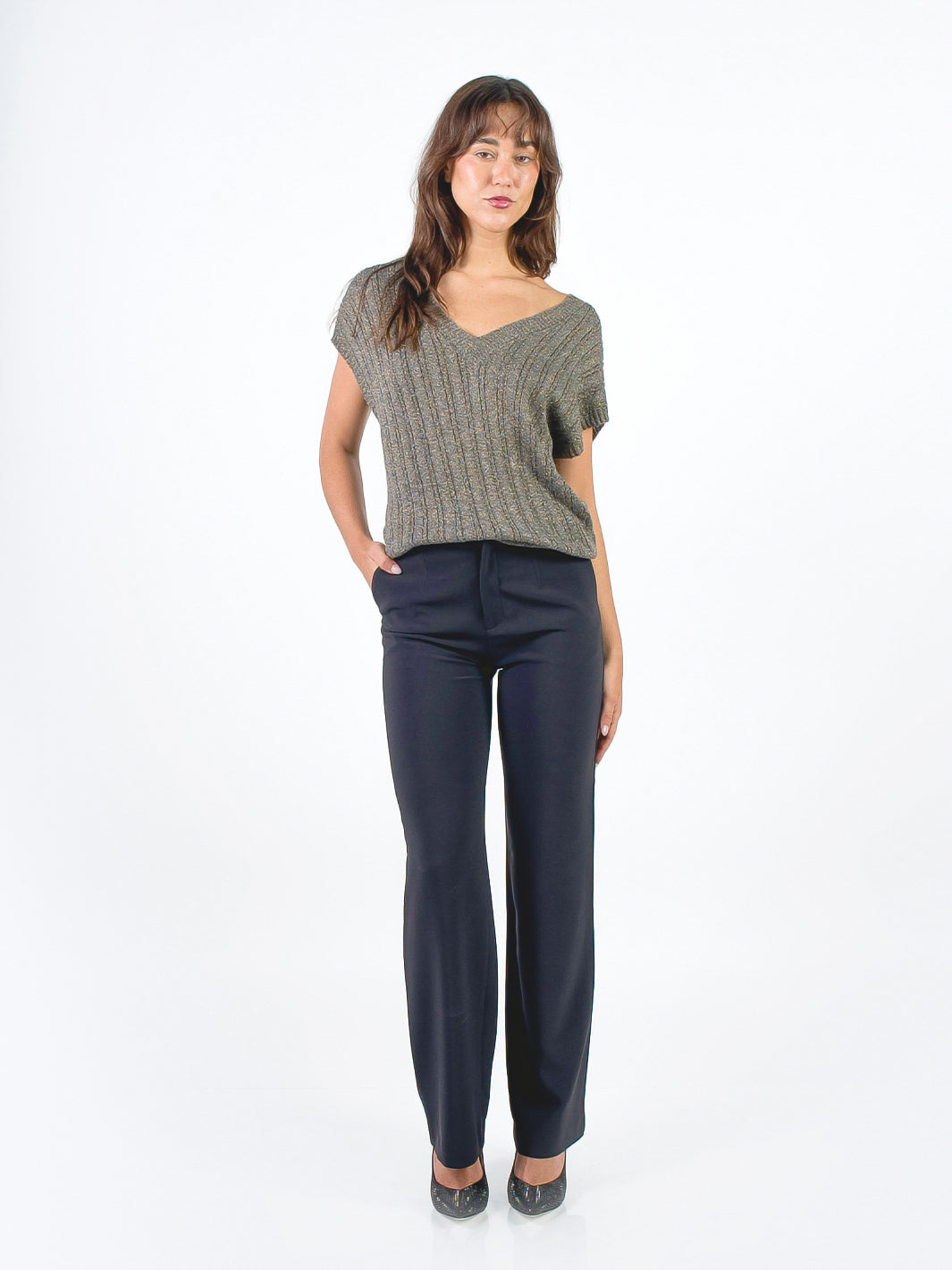 GAELLE - PANTALÓN CORTE RECTO