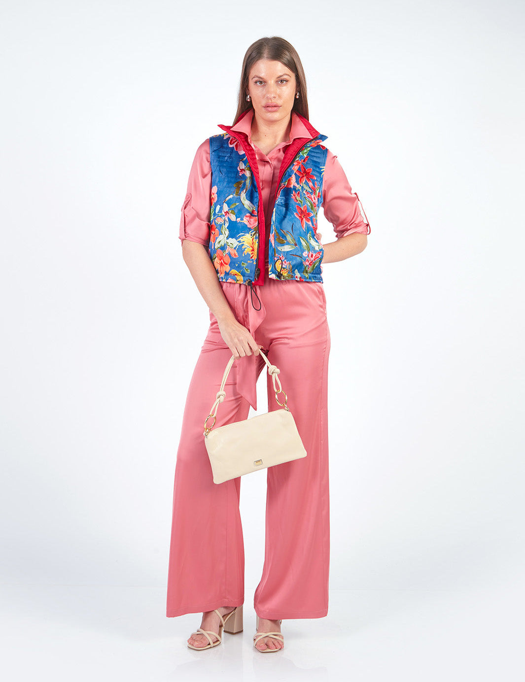TAYLOR - PANTALÓN CORTE RECTO ROSADO