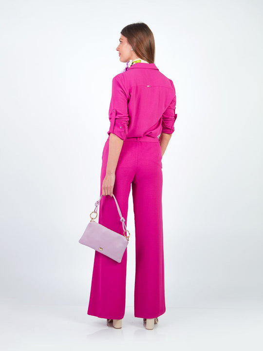 HAILEY – STRAIGHT-LEG PANTS WITH TIE BELT