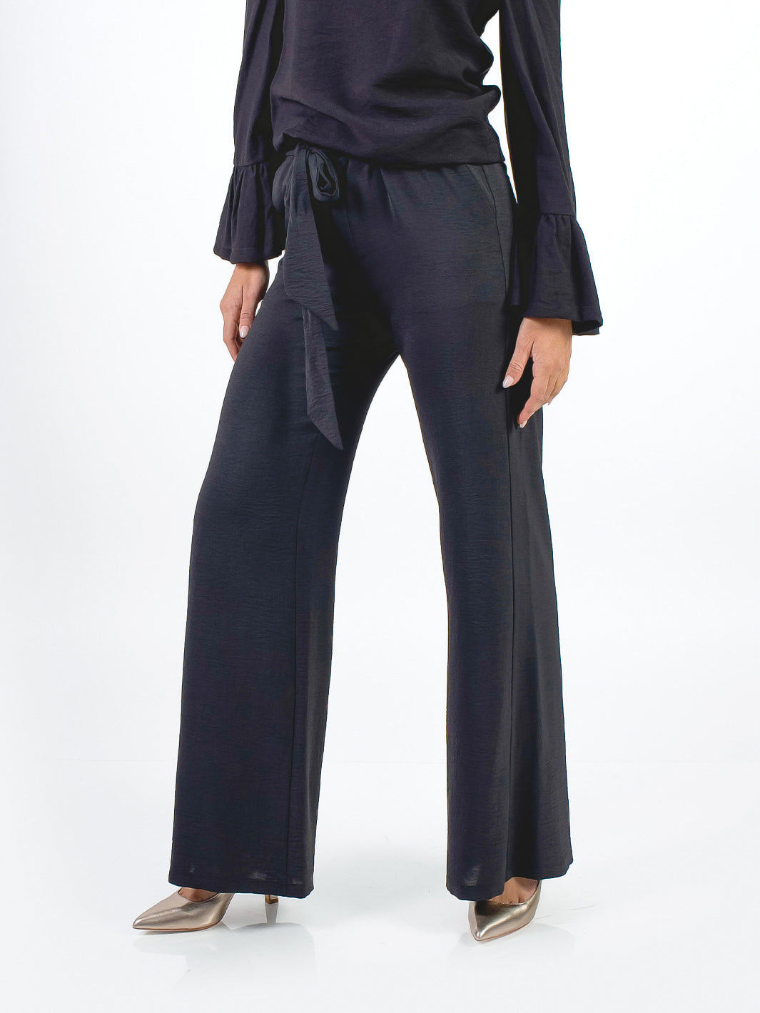 HAILEY - PANTALÓN CORTE RECTO CON LAZO