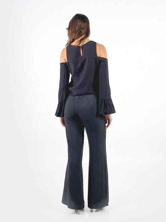 HAILEY - PANTALÓN CORTE RECTO CON LAZO