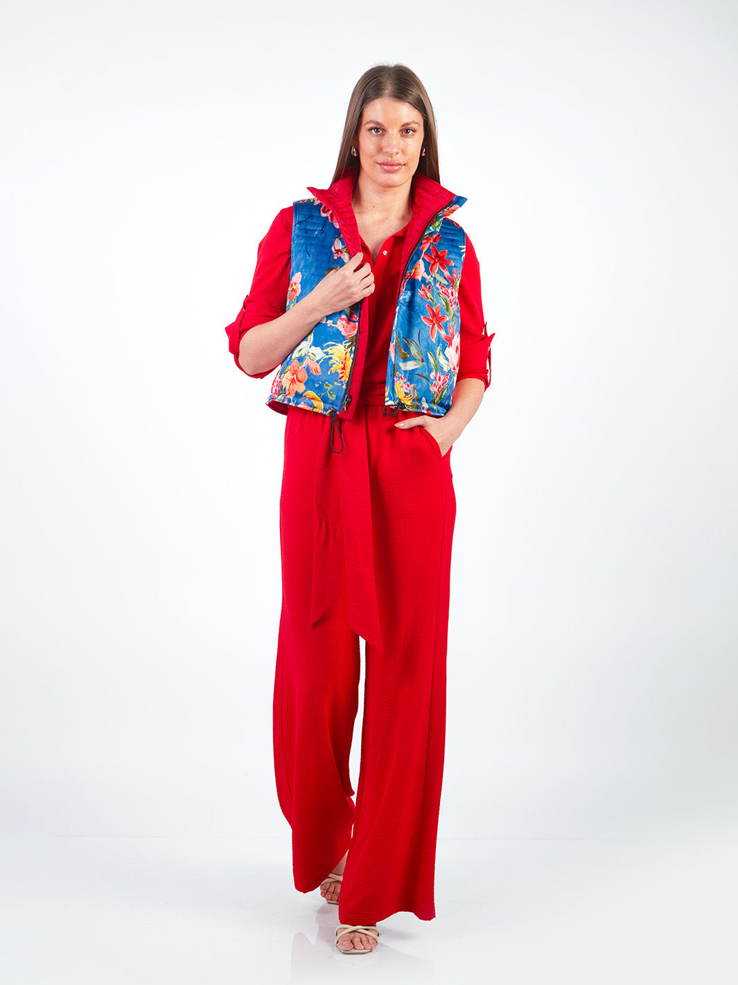 HAILEY – STRAIGHT-LEG PANTS WITH TIE BELT