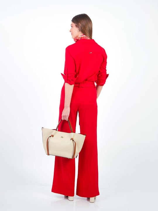 HAILEY – STRAIGHT-LEG PANTS WITH TIE BELT