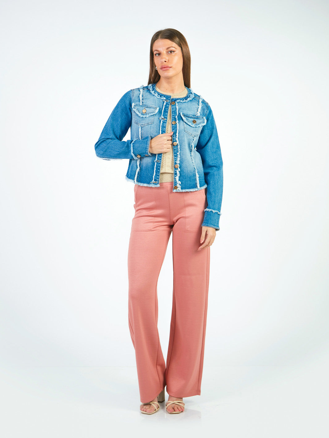 ADELA - PANTALÓN CORTE RECTO