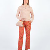 LUCY - PANTALÓN CORTE RECTO LACRE