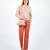 LUCY - PANTALÓN CORTE RECTO LACRE