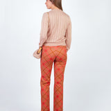 LUCY - PANTALÓN CORTE RECTO LACRE