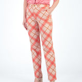 LUCY - PANTALÓN CORTE RECTO PALO ROSA