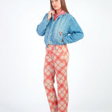 LUCY - PANTALÓN CORTE RECTO PALO ROSA