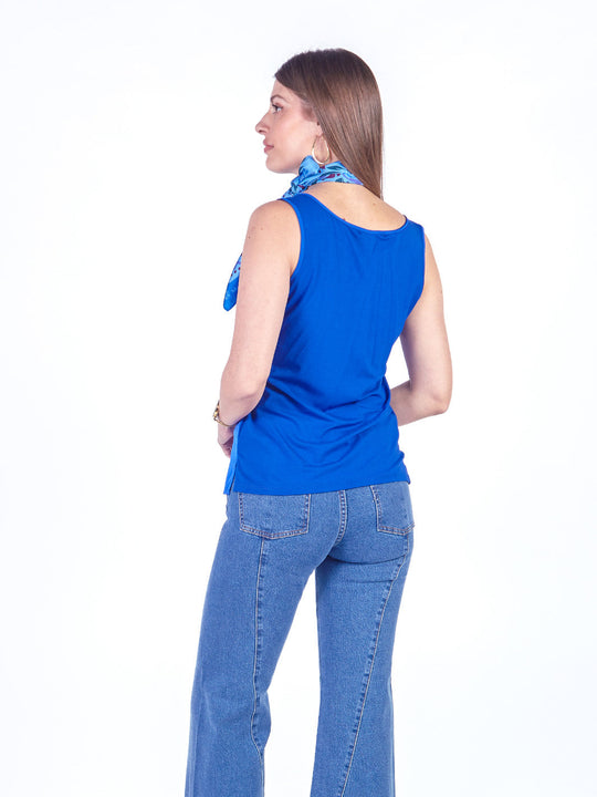 SERA - POLO SIN MANGAS ESCOTE REDONDO