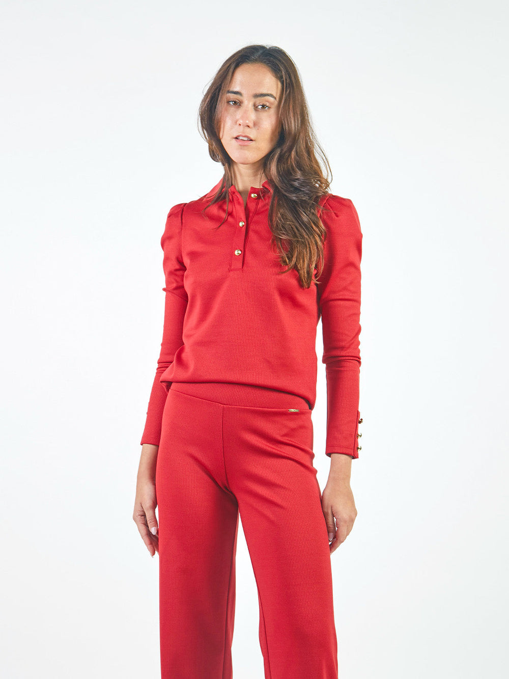 BRISA - POLO MANGA LARGA CON CUELLO CAMISERO