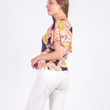 JENNY - POLO MANGA AL CODO ESTAMPADO 2