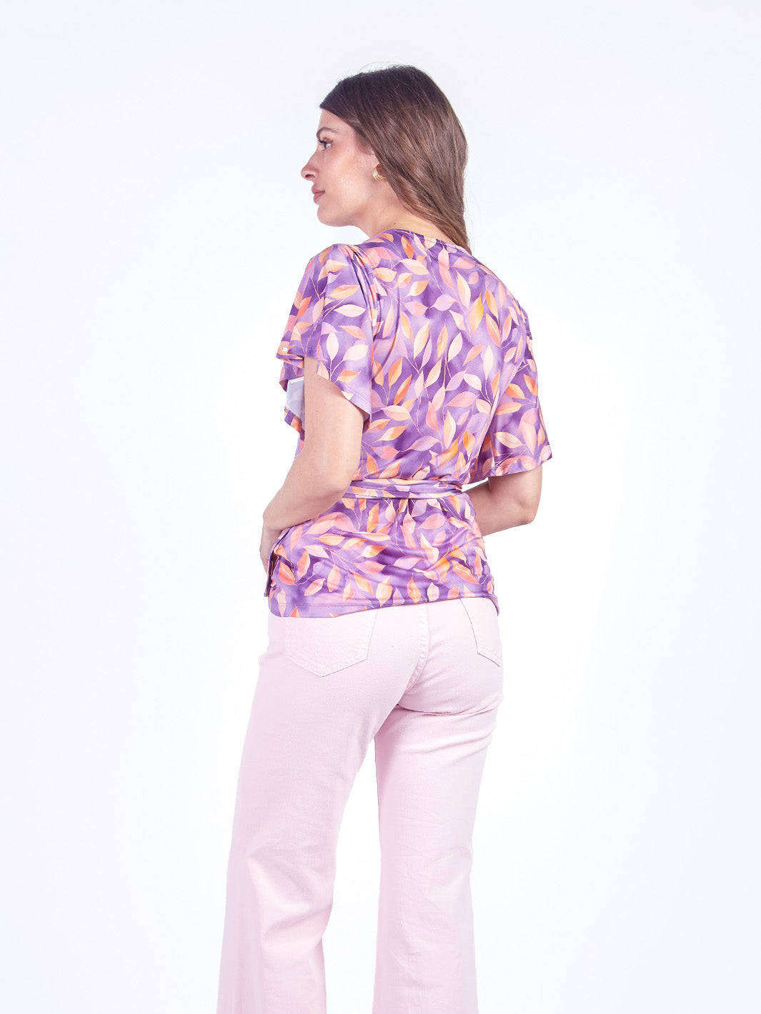 AMBER - POLO MANGA AL CODO CON ESCOTE EN V