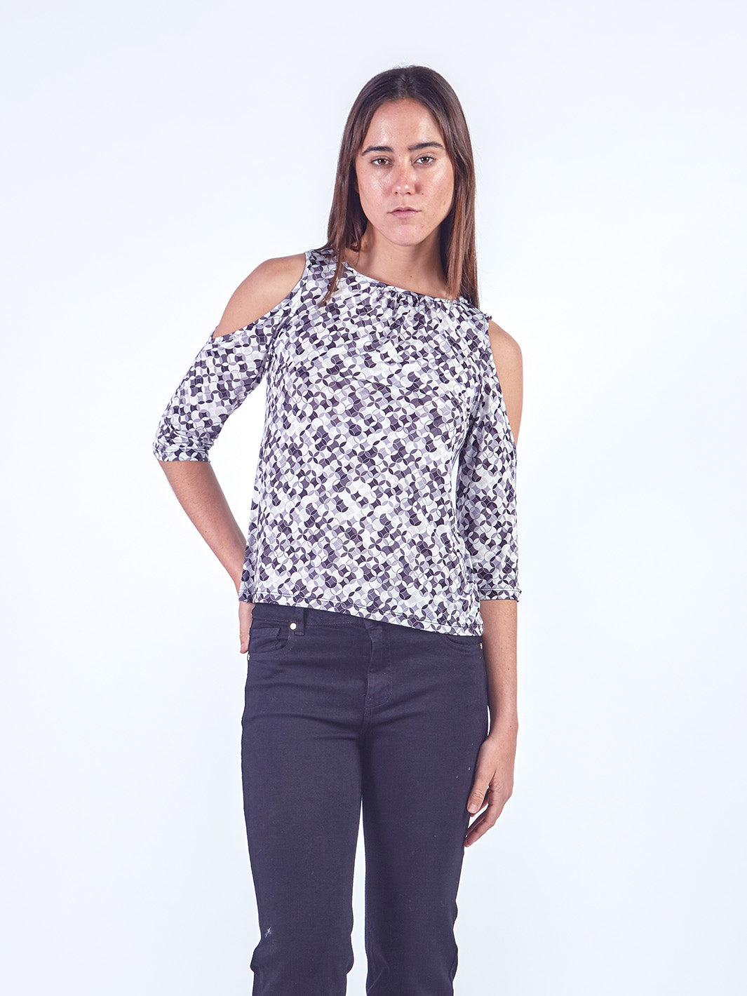 MELISSA - POLO MANGA 3/4 CON HOMBROS OFF SHOULDER