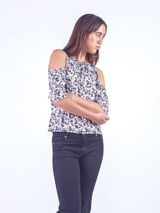 MELISSA - POLO MANGA 3/4 CON HOMBROS OFF SHOULDER