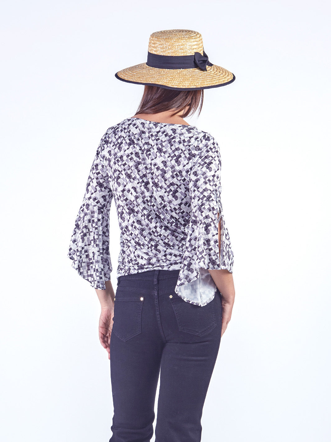 ELENA - POLO MANGA 3/4 CON ESCOTE EN V