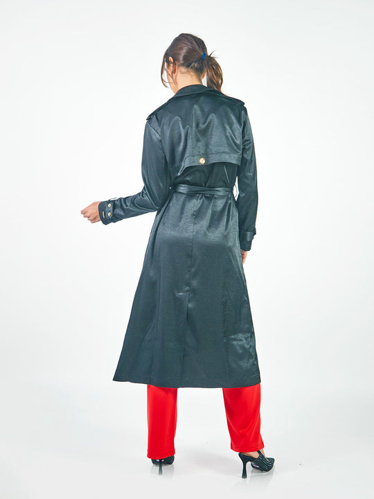 Trench Coats Manga Larga Tc00103Baz