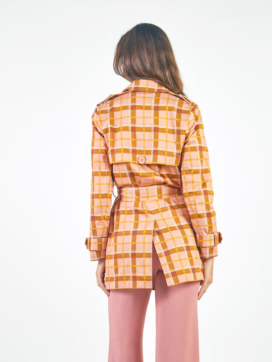 Trench Coats Corto Manga Larga Tc00106Bzp