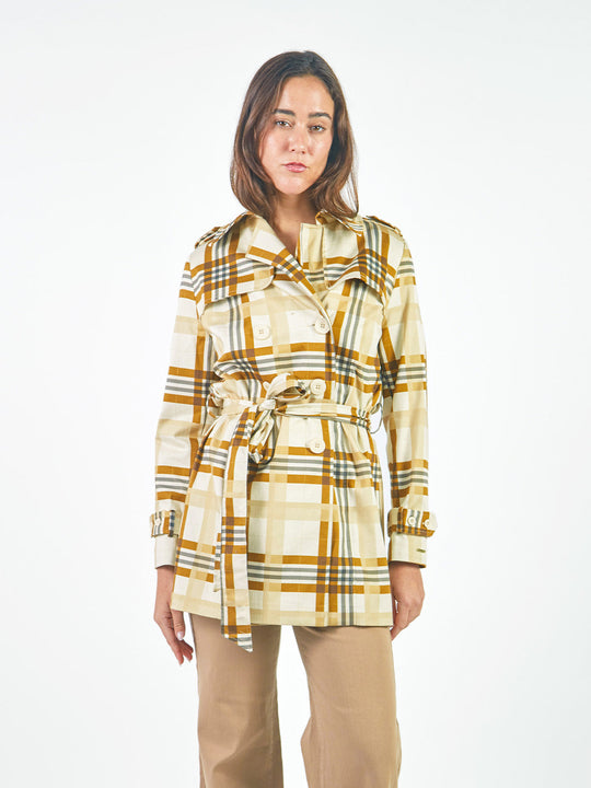 Trench Coats Corto Manga Larga Tc00106Bzp