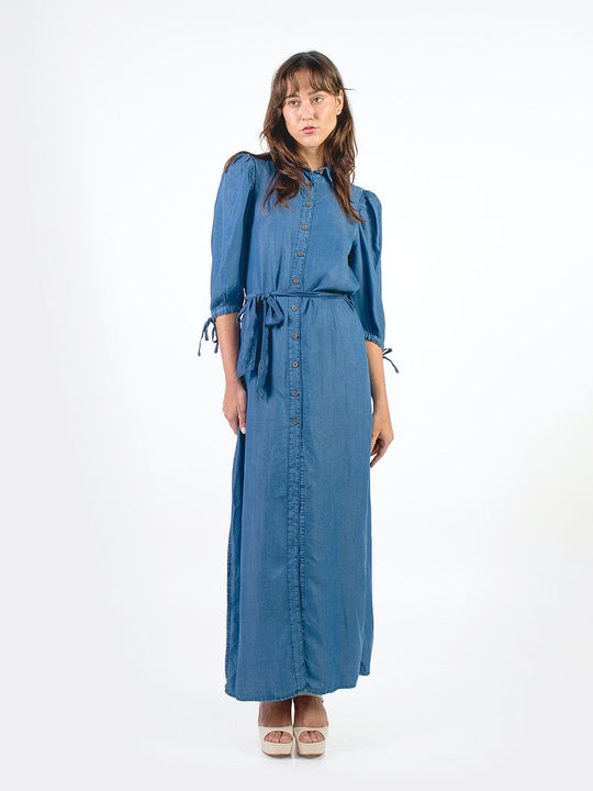 NOEMI - VESTIDO DENIM MANGA AL CODO