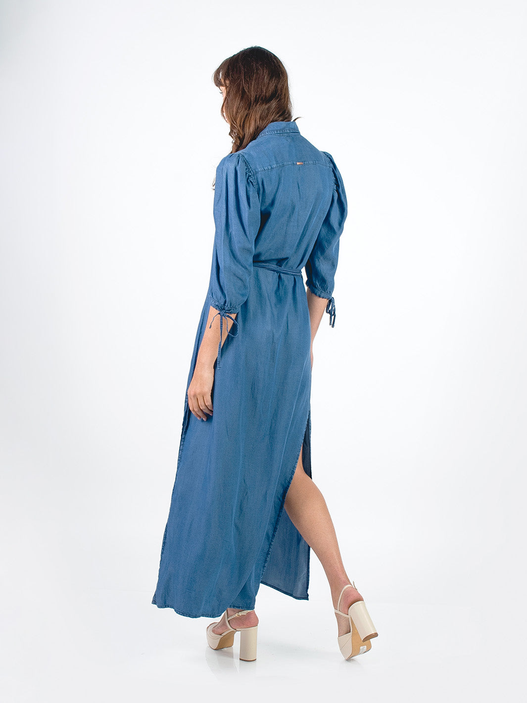 NOEMI - VESTIDO DENIM MANGA AL CODO