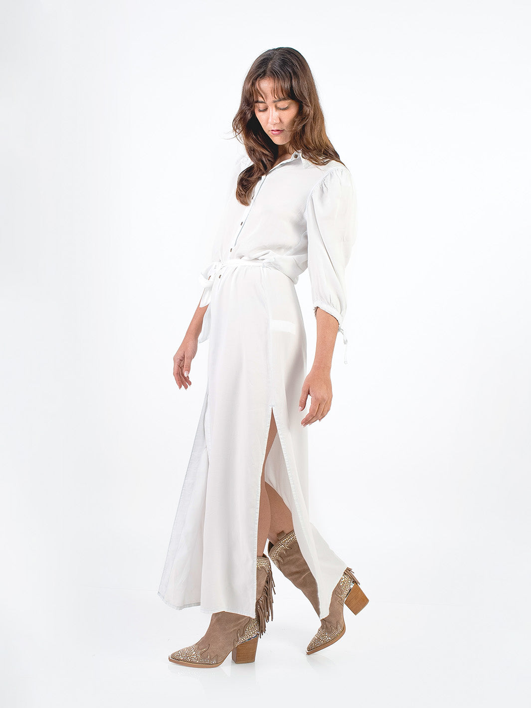 NOEMI - VESTIDO DENIM MANGA AL CODO